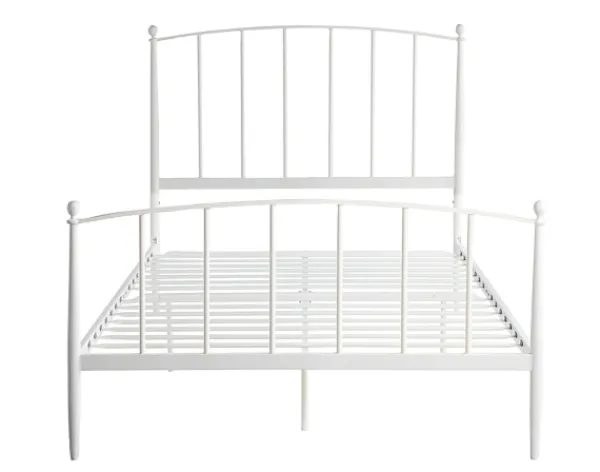 Beds & Headboards-Kirkland's Home Daisy Modern Arch Full Bed Frame White