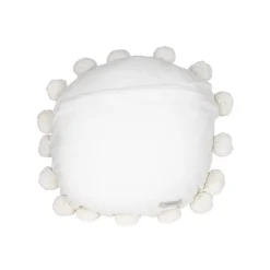 Pillows-Kirkland's Home Daisy Soft Poms Round Throw Pillow White
