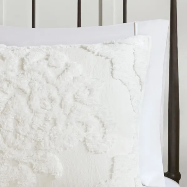 Comforters-Kirkland's Home Damask Full/Queen 3-Pc. Comforter Set White