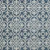 Outdoor Rugs-Kirkland's Home Darcie Blue Geometric Outdoor Rug, 5X8 Blue/Gray