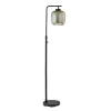 Floor Lamps-Kirkland's Home Dark Bronze And Mercury Glass Floor Lamp Clear
