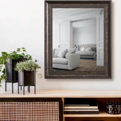 Decorative Mirrors-Kirkland's Home Dark Bronze Rectangular Frame Wall Mirror
