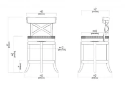 Bar Stools & Counter Height Stools-Kirkland's Home Dark Brown Wood And Seagrass Swivel Counter Stool Tan