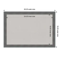 Memo & Chalkboards-Kirkland's Home Dark Framed Corkboard Gray