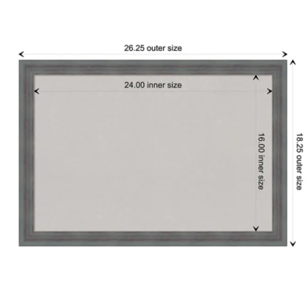 Memo & Chalkboards-Kirkland's Home Dark Framed Corkboard Gray