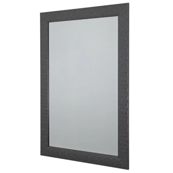 Decorative Mirrors-Kirkland's Home Dark Gray Wood Framed Beveled Edge Wall Mirror