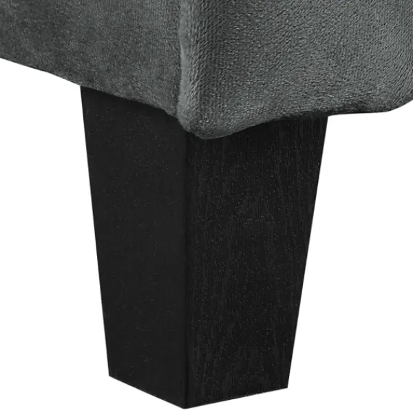 Sofas & Loveseats-Kirkland's Home Dark Kelly Microfiber Rolled Arm Loveseat Gray