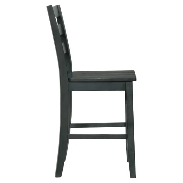 Bar Stools & Counter Height Stools-Kirkland's Home Dark Ladder Counter Stools, Set Of 2 Gray