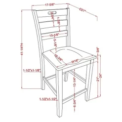 Bar Stools & Counter Height Stools-Kirkland's Home Dark Ladder Counter Stools, Set Of 2 Gray