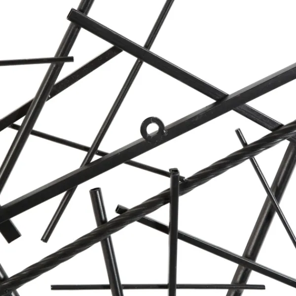Wall Plaques-Kirkland's Home Dark Metal Abstract Scattered Wall Sculpture Gray