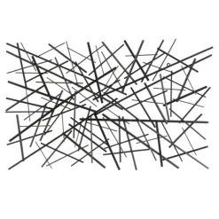 Wall Plaques-Kirkland's Home Dark Metal Abstract Scattered Wall Sculpture Gray