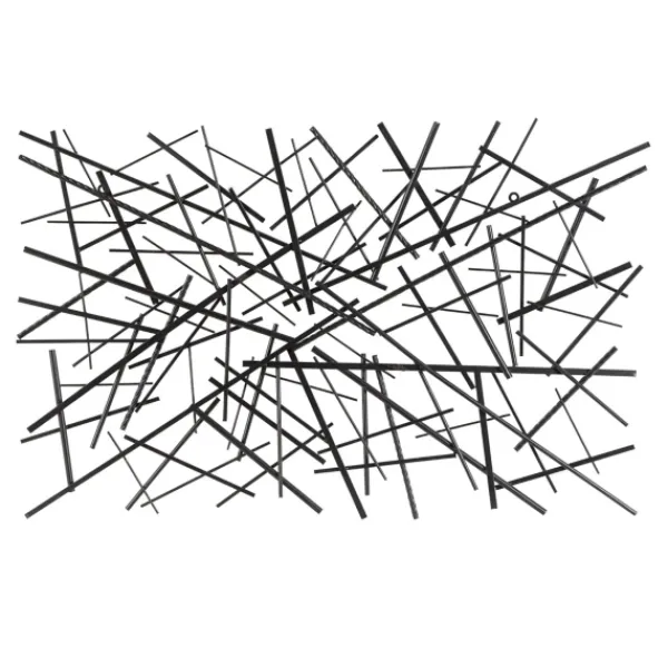 Wall Plaques-Kirkland's Home Dark Metal Abstract Scattered Wall Sculpture Gray