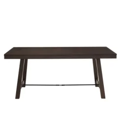 Dining Tables-Kirkland's Home Dark Oak Wood Rustic Dining Table