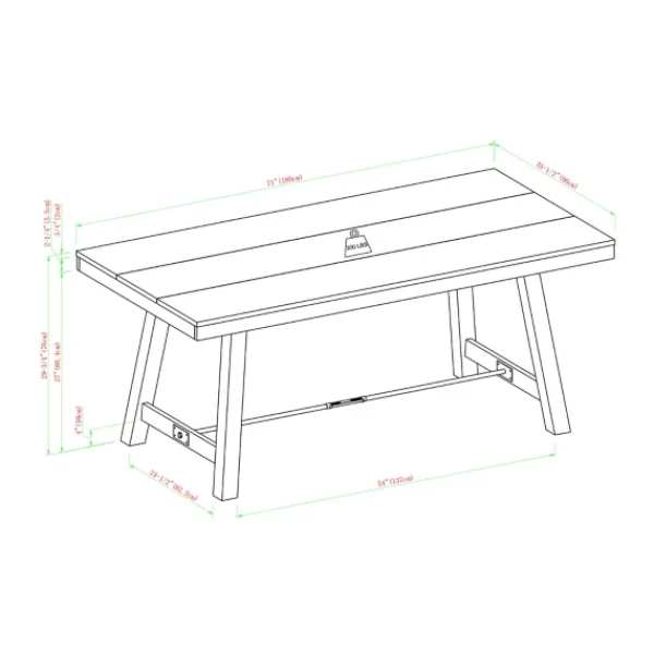 Dining Tables-Kirkland's Home Dark Oak Wood Rustic Dining Table