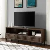 Tv Stands & Media Consoles-Kirkland's Home Dark Walnut Rustic Slat Door Tv Stand, 70 In. Brown