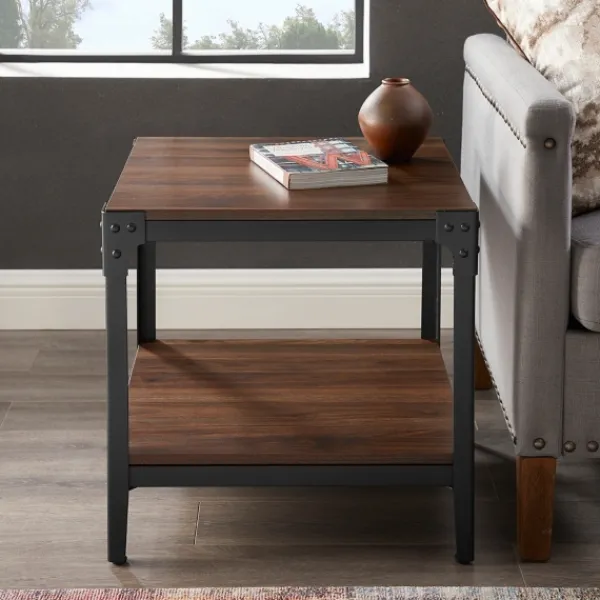 Accent & End Tables-Kirkland's Home Dark Walnut 2-Tier Accent Tables, Set Of 2 Brown