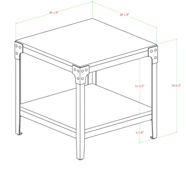 Accent & End Tables-Kirkland's Home Dark Walnut 2-Tier Accent Tables, Set Of 2 Brown