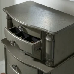 Dressers & Chests-Kirkland's Home Dark Wood Flip Top Armoire Gray