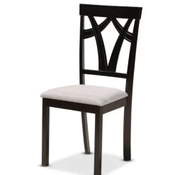 Dining Tables-Kirkland's Home Dark Wooden Splayed Base 5-Pc. Dining Set