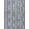 Outdoor Rugs-Kirkland's Home Davon Blue Geometric Striped Outdoor Rug, 5X8 Blue/Gray