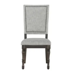 Dining Chairs-Kirkland's Home Dawson Upholstered Dining Chairs, Set Of 2 Gray