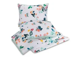 Quilts-Kirkland's Home Daydreaming Floral 2-Pc. King Quilt Set White/Green/Orange