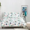 Quilts-Kirkland's Home Daydreaming Floral 2-Pc. Twin Quilt Set White/Green/Orange