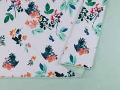 Quilts-Kirkland's Home Daydreaming Floral 2-Pc. Twin Quilt Set White/Green/Orange