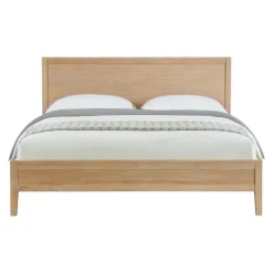 Beds & Headboards-Kirkland's Home Dean Double Driftwood Pine 5-Pc. King Bedroom Set Tan
