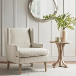 Accent Chairs-Kirkland's Home Decker Martha Stewart Accent Chair Ivory