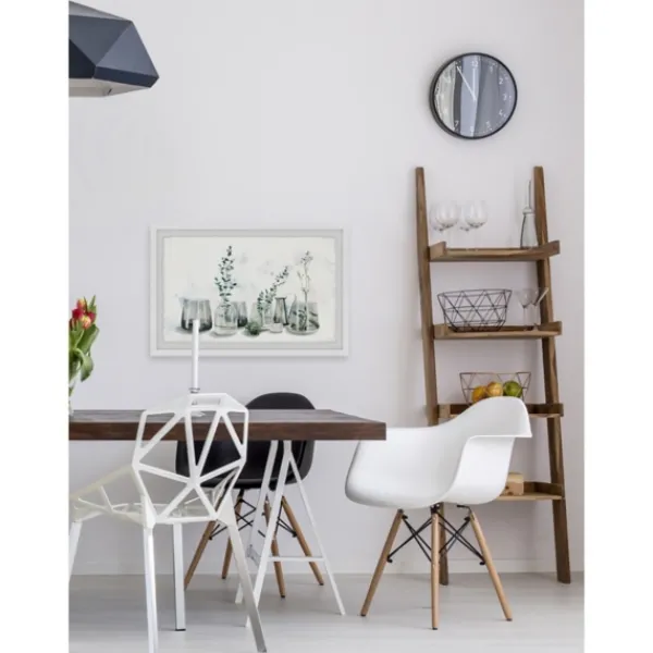 Framed Art-Kirkland's Home Deckled Glasses And Greens Framed Art Print White/Gray/Green