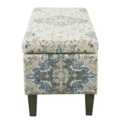 Benches & Ottomans-Kirkland's Home Decorative Antique Storage Bench Blue