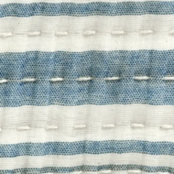 Quilts-Kirkland's Home Deep Blue Pick Stitch Stripe King Quilt Blue/White