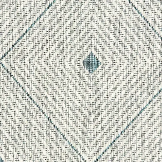 Outdoor Rugs-Kirkland's Home Deep Navy Trellis Outdoor Area Rug, 4X6 Blue/Gray