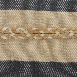 Pillows-Kirkland's Home Denim Blue Braided Stripe Lumbar Pillow Blue/Tan/White