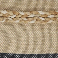 Pillows-Kirkland's Home Denim Blue Braided Stripe Throw Pillow, 24 In. Blue/Tan/Ivory