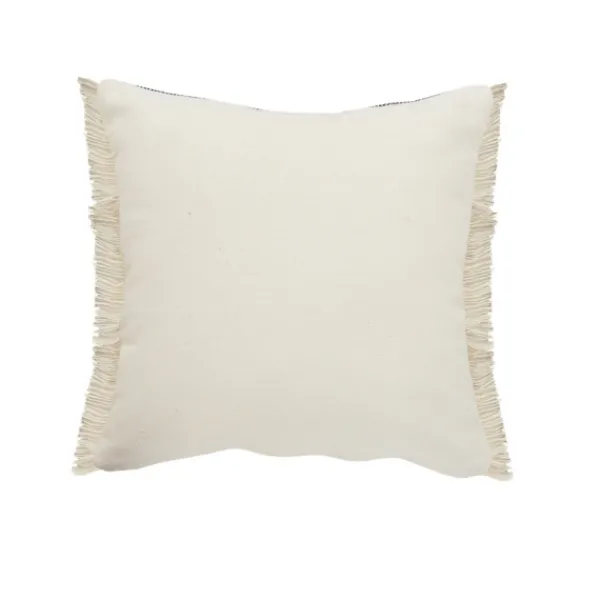 Pillows-Kirkland's Home Denim Blue Braided Stripe Throw Pillow, 24 In. Blue/Tan/Ivory