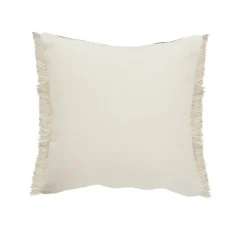 Pillows-Kirkland's Home Denim Blue Braided Stripe Throw Pillow, 24 In. Blue/Tan/Ivory