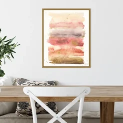 Canvas Art-Kirkland's Home Desert Blooms I Framed Canvas Art Print Pink/Gold