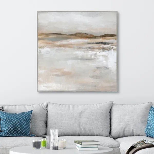 Canvas Art-Kirkland's Home Desert Floor Framed Canvas Art Print Gray