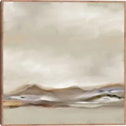 Canvas Art-Kirkland's Home Desert View Framed Canvas Art Print Gray