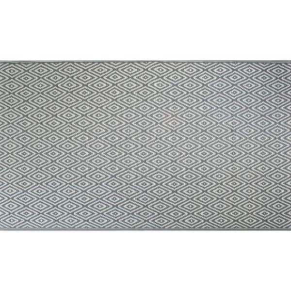 Outdoor Rugs-Kirkland's Home Diamond Outdoor/Indoor Area Rug, 4X6 Gray