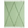 Blankets & Throws-Kirkland's Home Diamond Tufted Cotton Throw Green