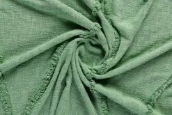 Blankets & Throws-Kirkland's Home Diamond Tufted Cotton Throw Green