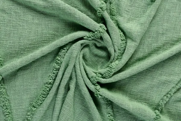 Blankets & Throws-Kirkland's Home Diamond Tufted Cotton Throw Green