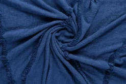 Blankets & Throws-Kirkland's Home Diamond Tufted Cotton Throw Blue