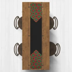 Wall Plaques-Kirkland's Home Diamonds Kwanzaa Decorative Table Runner, 72 In.