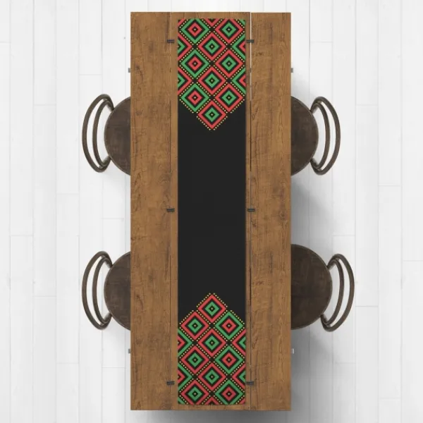 Wall Plaques-Kirkland's Home Diamonds Kwanzaa Decorative Table Runner, 72 In.