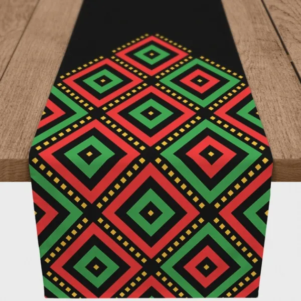 Wall Plaques-Kirkland's Home Diamonds Kwanzaa Decorative Table Runner, 90 In.