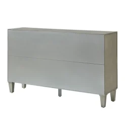 Cabinets & Sideboards-Kirkland's Home Dietrich Wood 4-Door Sideboard Gray